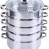 Service96 - Stoompan - 5 Lagen - Roestvrij Staal - Dikke Stoompan - Soeppan - Universele Kookpotten - Voor Inductiekookplaat, Gasfornuis - Kookgerei -Le Creuset Winkel 1028x1200 1