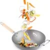 Navaris Grote Wokpan Geschikt Voor Inductie - Koolstofstalen Wok Met Twee Handvaten - Carbon Steel Wok 30 Cm Diameter - Voor Roerbak- En Wokgerechten -Le Creuset Winkel 1068x1200