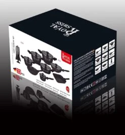 Royal Swiss® Pannenset - 33 Delig - Keramisch - Inductie - Afneembare Handgrepen - Geschikt Voor Oven - Zwart -Le Creuset Winkel 1120x1200 8