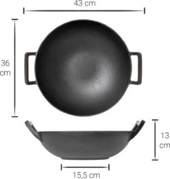 Blackwell Wadjan Wokpan - Gietijzer - 36 Cm - Zwart -Le Creuset Winkel 1144x1200