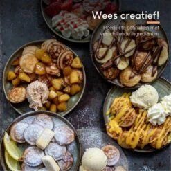 Ocina Poffertjespan Accessoires Set - Doseerfles - Poffertjes Spuitfles - 6x Poffertjes Vork - Kwast - Siliconen Kwast - Bakkwast - Gratis Poffertjes E-Book -Le Creuset Winkel 1198x1200 15