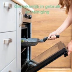 Coninx Grillpan 28CM - Steakpan - Afneembare Handgreep - PFAS-vrij - Grijs -Le Creuset Winkel 1199x1200 4