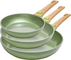 Just Vegan Koekenpan ECO Met Afneembaar Handvat 20 Cm Aluminium Groen -Le Creuset Winkel 1200x1024