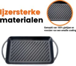 Kicinn Grillplaat - Gietijzer - Geëmailleerd - Incl. Accessoires - Ø 33 X 21.8 Cm (LxB) -Le Creuset Winkel 1200x1050 1