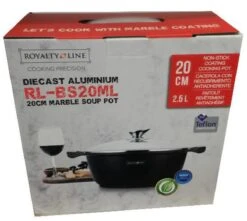 Royalty Line - Marble Soep/braadpan - Met Glazen Deksel Zwart - 20 CM. RL-BS20ML 21 Royalty Line - Marble Soep/braadpan - Met Glazen Deksel Zwart - 20 CM. RL-BS20ML -Le Creuset Winkel 1200x1073