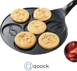 Cheffinger | Boerderij Dieren Pannenkoekenpan | 26cm | Vaatwasser Bestendig