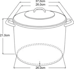 Michelino RVS Soeppan - 10 Liter - Vaatwasserbestendigd - Zilver -Le Creuset Winkel 1200x1111 2