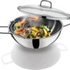 ERNESTO® Wokpan Ø32 Cm - Ruime Wokpan Inclusief Rooster Met Deksel RVS , Geschikt Voor Alle Soorten Kookplaten - Inclusief Inductie -Le Creuset Winkel 1200x1113 1