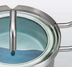 BK-Q-Linair Master Glas Kookpan 18 Cm - RVS - Glazen Deksel - Veilig Afgietsysteem - Inductie -Le Creuset Winkel 1200x1120