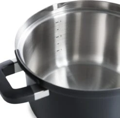 BK Flow Cool Black Glas Kookpannenset - 4-delig - Zwart - Glazen Deksel - Veilig Afgietsysteem - Inductie -Le Creuset Winkel 1200x1182