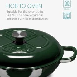 Navaris Gietijzeren Stoofpan Met Deksel- 3,5 Liter Gietijzeren Ovenschaal Van Email - Geschikt Voor Alle Warmtebronnen - Groen 13 Navaris Gietijzeren Stoofpan Met Deksel- 3,5 Liter Gietijzeren Ovenschaal Van Email - Geschikt Voor Alle Warmtebronnen - Groen -Le Creuset Winkel 1200x1189 5