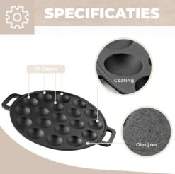 Poffertjespan - Geschikt Voor Alle Fornuizen - Poffertjesmaker - Poffertjespan Inductie - Poffertjespan Electrisch -Le Creuset Winkel 1200x1195 4
