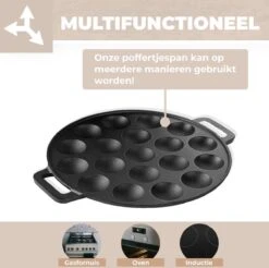 Poffertjespan - Geschikt Voor Alle Fornuizen - Poffertjesmaker - Poffertjespan Inductie - Poffertjespan Electrisch -Le Creuset Winkel 1200x1195 5