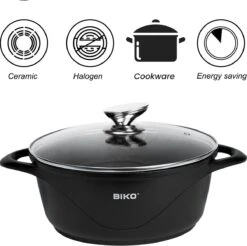 BIKO - Smile Pannen 8 Delige Pannenset - Braadpan - Zwart -Le Creuset Winkel 1200x1197 3