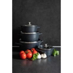 Smile 10 Delige Pannenset - Antiaanbaklaag - Vaatwasser Bestendig - Zwart -Le Creuset Winkel 1200x1200 1033