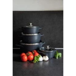Smile 10 Delige Pannenset - Antiaanbaklaag - Vaatwasser Bestendig - Zwart -Le Creuset Winkel 1200x1200 1034