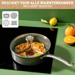 Tefal Renew+ Keramische Hapjespan - Ø 24 Cm - Met Deksel -Le Creuset Winkel 1200x1200 1167