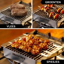 IRONCHEF Lavastenen Grill - Geschikt Voor Gasfornuis - Barbecue - BBQ - Grillplaat - Grilplaat - Bakplaat - Grillpan -Le Creuset Winkel 1200x1200 1204