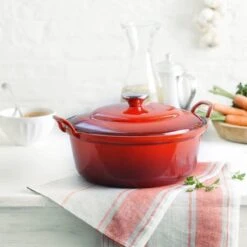 Le Creuset Braadpan Faitout Tradition Kersenrood - ø 24 Cm / 3 Liter -Le Creuset Winkel 1200x1200 1283