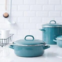 BK Fortalit Braadpan Ø 28 Cm - Blauw - Emaille - Inductie -Le Creuset Winkel 1200x1200 1345