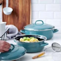 BK Fortalit Braadpan Ø 24 Cm - Blauw - Emaille - Inductie -Le Creuset Winkel 1200x1200 1348