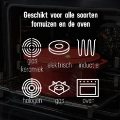 Daumonet Carême Rouge Gietijzeren Braadpan - Sudderpan Kersen Rood - Rond - Ø26 Cm - 4,4 Liter - PFAS & PFOA Vrij - Emaille - Geschikt Voor Alle Warmtebronnen - Elektrisch - Gas - Halogeen - Inductie - Keramisch - Vaatwasserbestendig -Le Creuset Winkel 1200x1200 1393