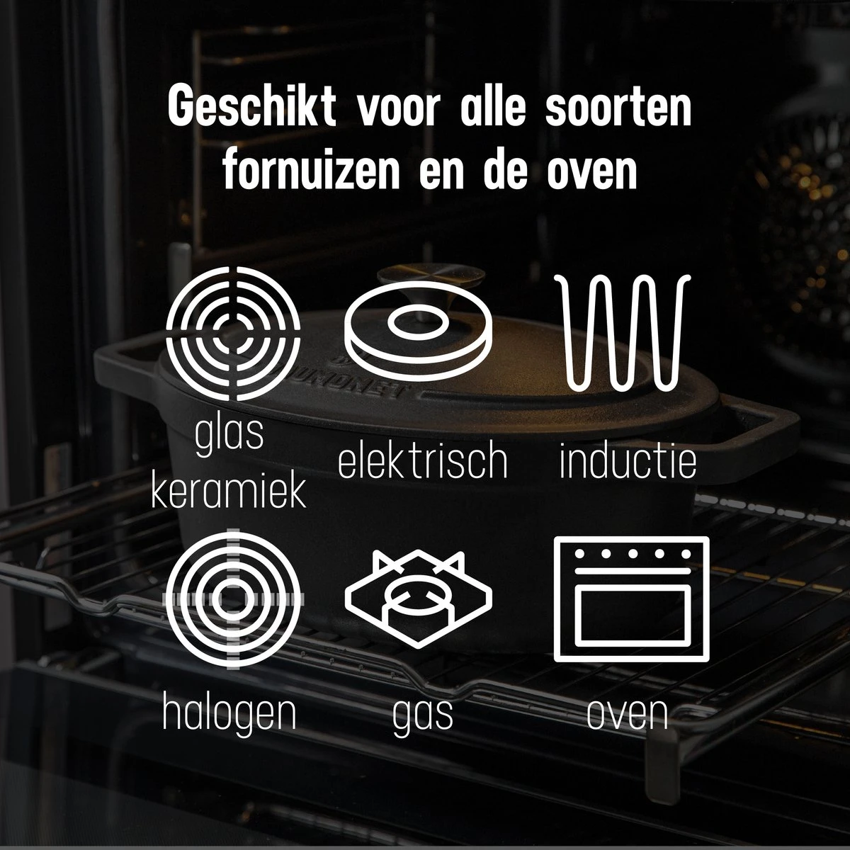 Gietijzeren Braadpan - Sudderpan Zwart Van Daumonet - Ovaal - Ø 29 Cm - 3 Liter - 100% PFAS & PFOA Vrij - Emaille - Geschikt Voor Alle Warmtebronnen - Elektrisch - Gas - Halogeen - Inductie - Keramisch - Vaatwasserbestendig 12 Gietijzeren Braadpan - Sudderpan Zwart Van Daumonet - Ovaal - Ø 29 Cm - 3 Liter - 100% PFAS & PFOA Vrij - Emaille - Geschikt Voor Alle Warmtebronnen - Elektrisch - Gas - Halogeen - Inductie - Keramisch - Vaatwasserbestendig - Afbeelding 10