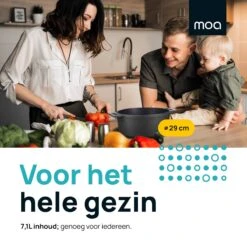 MOA Gietijzeren Braadpan - Inhoud 7,1 Liter - 29CM - Rond - Alle Warmtebronnen - Ook Voor Inductie - Gewicht 7,6 Kg - Zwart - MC29B -Le Creuset Winkel 1200x1200 1457