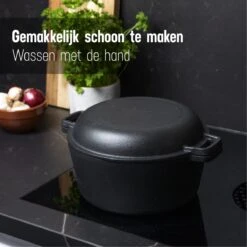 Daumonet Ducasse Gietijzeren Double Use Braadpan - Combi Sudderpan Zwart - 2-in-1 Bak- En Braadpan - PFAS & PFOA Vrij - Rond - Ø 26 Cm - 4,4 Liter - Emaille - Alle Warmtebronnen - Elektrisch - Gas - Halogeen - Inductie - Keramisch 16 Daumonet Ducasse Gietijzeren Double Use Braadpan - Combi Sudderpan Zwart - 2-in-1 Bak- En Braadpan - PFAS & PFOA Vrij - Rond - Ø 26 Cm - 4,4 Liter - Emaille - Alle Warmtebronnen - Elektrisch - Gas - Halogeen - Inductie - Keramisch -Le Creuset Winkel 1200x1200 1475