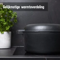 Daumonet Ducasse Gietijzeren Double Use Braadpan - Combi Sudderpan Zwart - 2-in-1 Bak- En Braadpan - PFAS & PFOA Vrij - Rond - Ø 26 Cm - 4,4 Liter - Emaille - Alle Warmtebronnen - Elektrisch - Gas - Halogeen - Inductie - Keramisch 17 Daumonet Ducasse Gietijzeren Double Use Braadpan - Combi Sudderpan Zwart - 2-in-1 Bak- En Braadpan - PFAS & PFOA Vrij - Rond - Ø 26 Cm - 4,4 Liter - Emaille - Alle Warmtebronnen - Elektrisch - Gas - Halogeen - Inductie - Keramisch -Le Creuset Winkel 1200x1200 1476