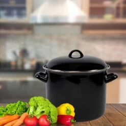 Orange85 Soeppan - Stamppot Pan - Inductie - Zwart - 8 Liter - Staal - Alle Warmtebronnen -Le Creuset Winkel 1200x1200 1499