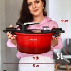 Rosmarino - Snelkookpan Met Glazen Deksel - Zwart - Ø24cm - 5 Liter - 100% PFAS & PFOA Vrij - Aluminium - Pressure Cooker - Non-stick Minerale Coating - Ergonomische Handgrepen - Geschikt Voor Alle Warmtebronnen -Le Creuset Winkel 1200x1200 1524