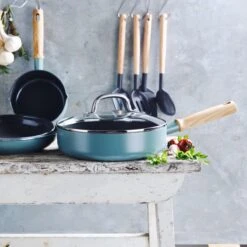 GreenPan Mayflower Hapjespan Met Deksel - Ø 24 Cm - Keramisch - Inductie -Le Creuset Winkel 1200x1200 1583