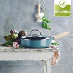 GreenPan Mayflower Hapjespan Met Deksel - Ø 24 Cm - Keramisch - Inductie -Le Creuset Winkel 1200x1200 1586