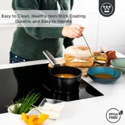 Westinghouse Performance Series - Steelpan Inductie 18cm - Zwart - Geschikt Voor Alle Warmtebronnen Inclusief Inductie En Ovenbestendig - Sauspan -Le Creuset Winkel 1200x1200 1599
