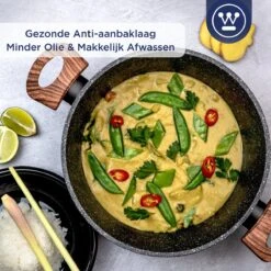 Westinghouse Kookpan/Braadpan Inductie - Ø 24 Cm - Zwart Marmer - Speciale Editie -Le Creuset Winkel 1200x1200 16