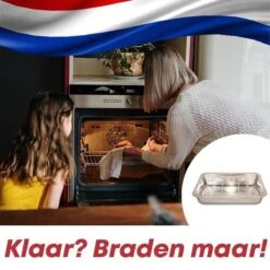 YUGN Braadslede Ovenschaal Braadslee Oven - Braadslede Met Rooster Voor Ovengerechten - Roestvrijstaal En 36x27x7CM - Cadeau Tip -Le Creuset Winkel 1200x1200 1662