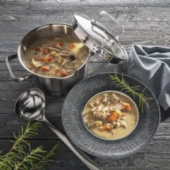 Sola Pannenset Diamond - 4 Delig - Ø 16,16,18,20 Cm - Zilver - RVS - Sandwichbodem -Le Creuset Winkel 1200x1200 194