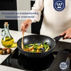 Westinghouse Wokpan Inductie - Ø 30 Cm - Zwart Marmer - Met Deksel 12 Westinghouse Wokpan Inductie - Ø 30 Cm - Zwart Marmer - Met Deksel -Le Creuset Winkel 1200x1200 343