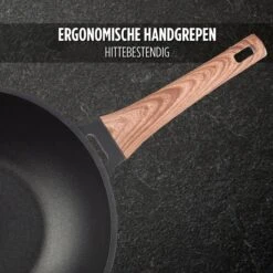 Rosmarino Black Line - Wokpan - Ø30cm - 100% PFAS & PFOA Vrij - Gegoten Aluminium - Non-stick Minerale Coating - Ergonomische Handgreep - Geschikt Voor Alle Warmtebronnen & Vaatwasser -Le Creuset Winkel 1200x1200 353