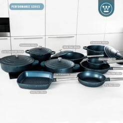 Westinghouse Performance Series - Wokpan Inductie - 28cm Luxe Wok Met Deksel - Blauw - Geschikt Voor Alle Warmtebronnen -Le Creuset Winkel 1200x1200 375