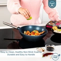 Westinghouse Performance Series - Wokpan Inductie - 28cm Luxe Wok Met Deksel - Blauw - Geschikt Voor Alle Warmtebronnen -Le Creuset Winkel 1200x1200 376