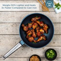 Westinghouse Performance Series - Wokpan Inductie - 28cm Luxe Wok Met Deksel - Blauw - Geschikt Voor Alle Warmtebronnen -Le Creuset Winkel 1200x1200 377