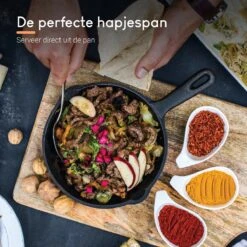 Ocina Gietijzeren Pan – ø30,5cm - Skillet - Koekenpan – Hapjespan – Koekenpan Inductie – Koekenpannenset - Gietijzeren Pan Bbq - Gietijzer -Le Creuset Winkel 1200x1200 395