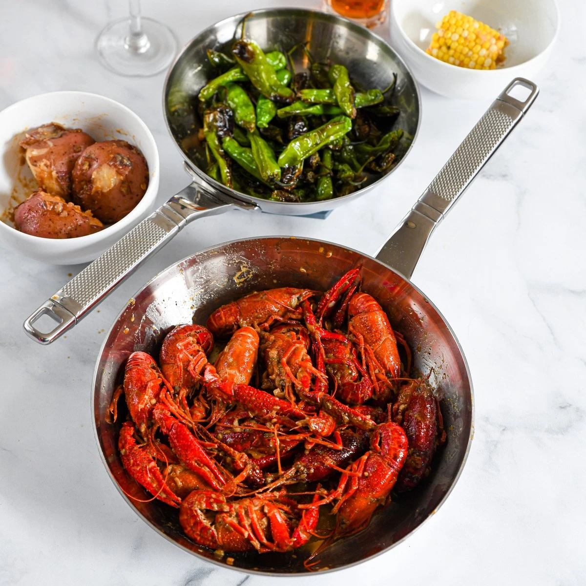 Saveur Selects Voyage Series - Triply RVS Koekenpannenset Inductie - 20cm - 25cm - Anti Aanbak - Levenslange Garantie - Luxe Pannenset 7 Saveur Selects Voyage Series - Triply RVS Koekenpannenset Inductie - 20cm - 25cm - Anti Aanbak - Levenslange Garantie - Luxe Pannenset - Afbeelding 5