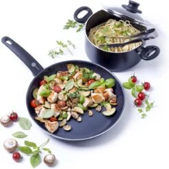 GreenPan Cambridge Koekenpan 28cm - Zwart - Inductie - PFAS-vrij -Le Creuset Winkel 1200x1200 542