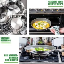 GreenChef Profile Plus Koekenpan 28cm - Zilverkleurig - Inductie - PFAS-vrij -Le Creuset Winkel 1200x1200 616