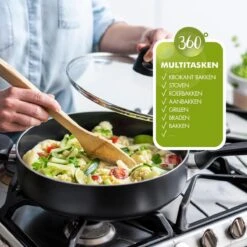 GreenPan Memphis Koekenpan 20cm - Zwart - Inductie - PFAS-vrij -Le Creuset Winkel 1200x1200 639