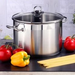 Haushalt Soeppan Met Glazen Deksel - 10 Liter- RVS -Le Creuset Winkel 1200x1200 822