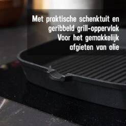 Daumonet Auguste Noir Gietijzeren Grillpan - Steakpan Zwart - PFAS & PFOA Vrij - Vierkant Met Schenktuit - 23,5 Cm - 2 Liter - Emaille - Alle Warmtebronnen - Elektrisch - Gas - Halogeen - Inductie - Keramisch 21 Daumonet Auguste Noir Gietijzeren Grillpan - Steakpan Zwart - PFAS & PFOA Vrij - Vierkant Met Schenktuit - 23,5 Cm - 2 Liter - Emaille - Alle Warmtebronnen - Elektrisch - Gas - Halogeen - Inductie - Keramisch -Le Creuset Winkel 1200x1200 832